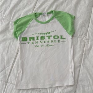 Women’s baby doll t-shirt - White & Light Green